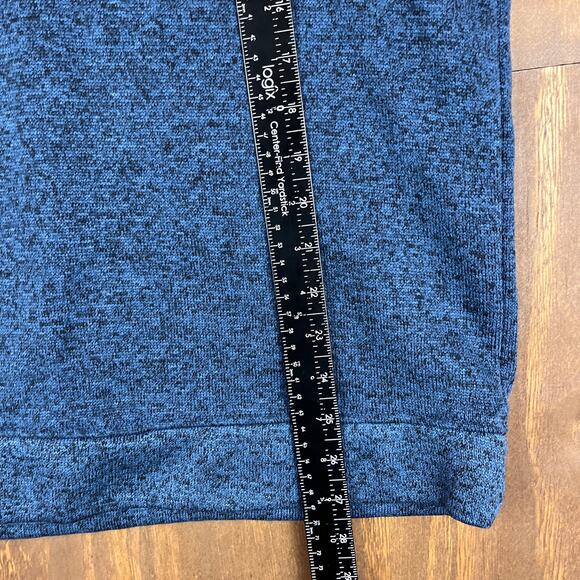 Eddie Bauer Mens Sweatshirt Blue Radiator Fleece Snap Mock Neck Long Sleeve L - Picture 9 of 13